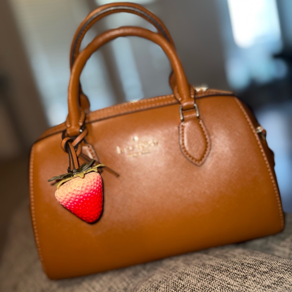 Life Like Strawberry Bag Charm-Med - Picture 2 of 5